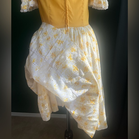 Vintage Western Prairie Boho Peasant Style Dress - Picture 9 of 10